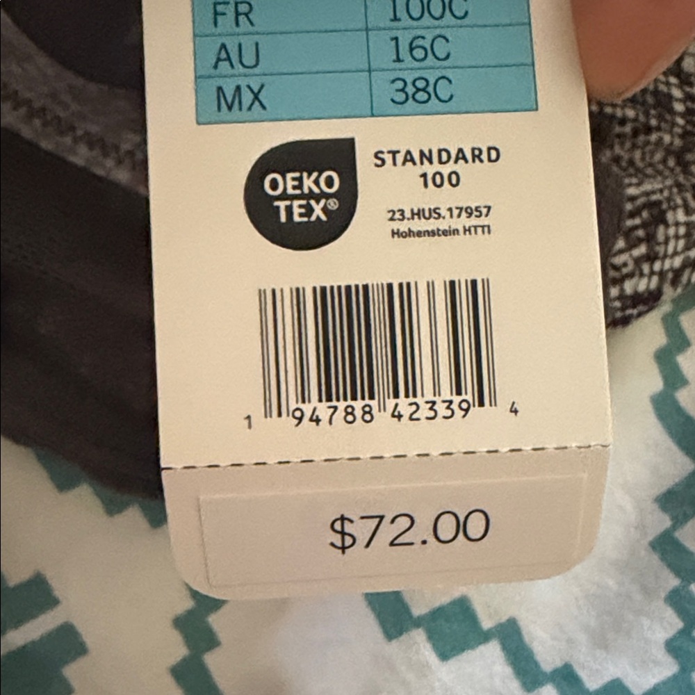 Natori Women's Bliss Perfection Bra in grey and white snakeskin pattern - Picture 7 of 7